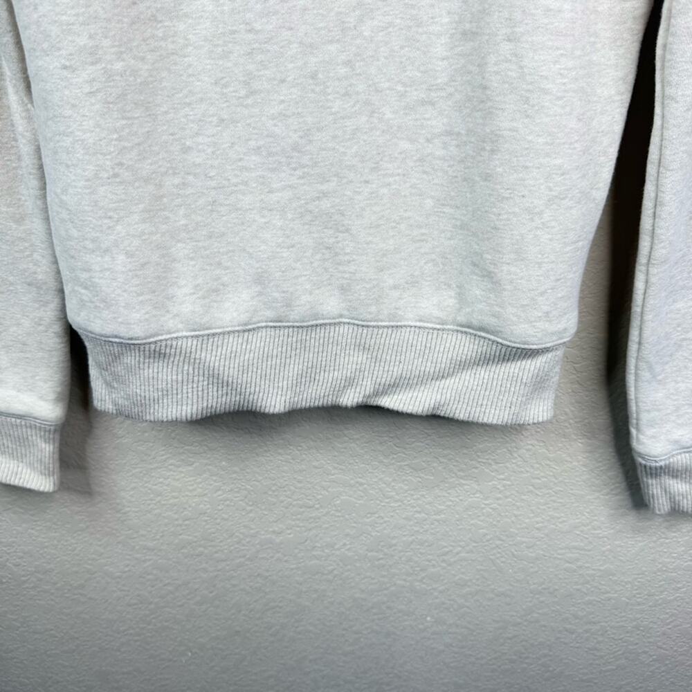 AERO Y2K Creme Hoodie Logo Sherpa Lined Full Zip Pockets Women’s Sz S - Picture 8 of 15